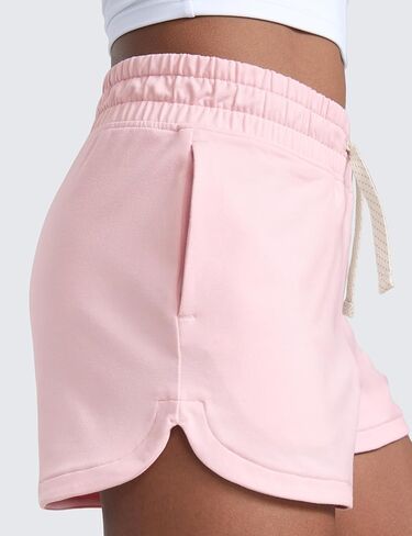 شورت رياضي كاجوال من CRZ YOGA للفتيات Cloud Jersey Dolphin - جيوب رياضية للتنس وكرة القدم برباط للأطفال في سن المراهقة in Kuwait