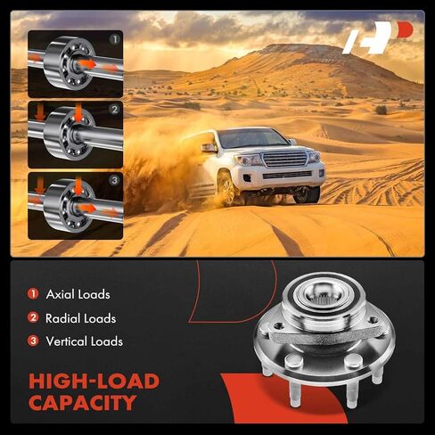 A-Premium 4 × محمل العجلات ومجموعة المحور، مناسب لـ Buick Enclave 08-17، Chevy Traverse 09-07، GMC Acadia 07-16، Saturn Outlook 07-10، مع 6 عروة وحلقة مغناطيسية ABS in Saudi Arabia