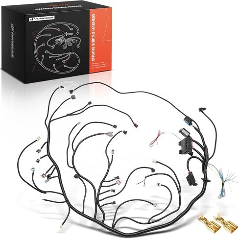 A-Premium Engine Wiring Harness Compatible with 2006-2015 LS3 LS2 6.2L, Standalone Harness T56 58X TR6060 in Saudi Arabia