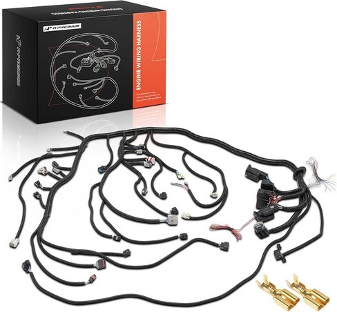 A-Premium Engine Wiring Harness Compatible with 2006-2015 LS3 LS2 6.2L, Standalone Harness T56 58X TR6060 in Saudi Arabia