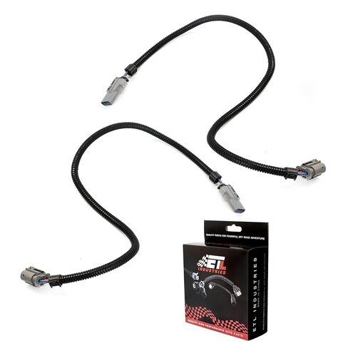 2Pcs 24" 4 Pin O2 Oxygen Sensor Extension Harness Wires for C7 Z06 Corvette Camaro LT1 LT4 LT5 Gen V SUV Flat Connector Grey in Saudi Arabia