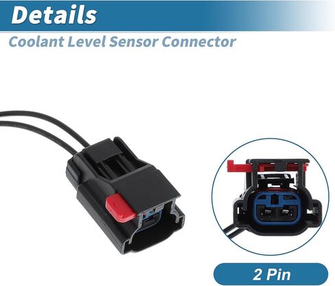 Coolant Level Sensor Connector for Freightliner Cascadia 2008-2023 9245205/0662384002 2 Pin Connector Pigtail for Coolant Level Sensor W/Heat Shrinks Set Coolant System Sensor Co in Saudi Arabia