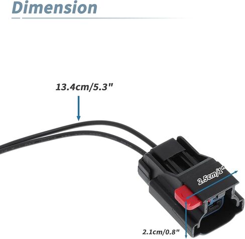 Coolant Level Sensor Connector for Freightliner Cascadia 2008-2023 9245205/0662384002 2 Pin Connector Pigtail for Coolant Level Sensor W/Heat Shrinks Set Coolant System Sensor Co in Saudi Arabia