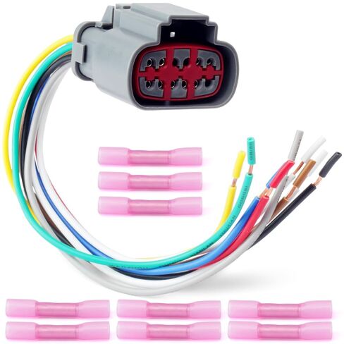 YUXIVCNE 350-0067 Transmission Solenoid Wire Harness Repair Kit Compatible with Ford E4OD 4R100 Model 1995 1996 1997 1998 1999 2000 2001 2002 2003 2004 2005 2006 2007, Replace 3U2Z-14S411-VCA in Saudi Arabia