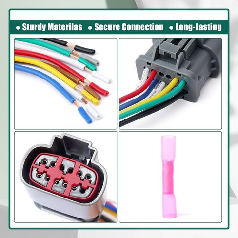 YUXIVCNE 350-0067 Transmission Solenoid Wire Harness Repair Kit Compatible with Ford E4OD 4R100 Model 1995 1996 1997 1998 1999 2000 2001 2002 2003 2004 2005 2006 2007, Replace 3U2Z-14S411-VCA in Saudi Arabia