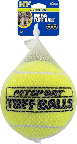 كرة PetSport Mega Tuff للكلاب، 15.24 سم، لون أصفر in Kuwait