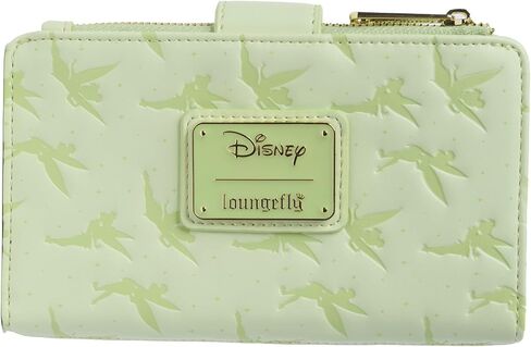 محفظة نسائية من Loungefly Disney Tinker Bell بمقبض قلاب مزدوج الطي باللون الأخضر الجنية in Kuwait