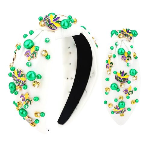 YARIEW عصابات رأس عيد الفصح للنساء عصابة رأس أرنب مرنة من حجر الراين مطرز بالجواهر عصابة رأس لأرنب عيد الفصح زي إكسسوارات الشعر للنساء هدية عيد ميلاد الربيع باللون الوردي in Kuwait