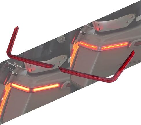 LED السرج الذيل ضوء تشغيل الفرامل بدوره مصباح إشارة يناسب 2023 CVO و 2024-2025 نماذج هارلي بجولة مع أكياس السرج OEM الجديدة عدسة مدخنة in Saudi Arabia