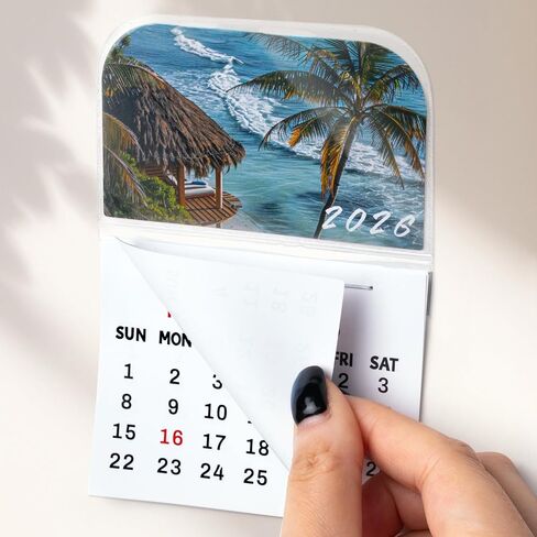 Yopyame 20PCS 2026 Mini Stick-on Calendar 3.35" x 2.56" Peel and Stick Academic Year Calendar, 12 Monthly, January to December 2026, Small Wall Calendars Car Calendars for Friends Office Refrigerator in Kuwait