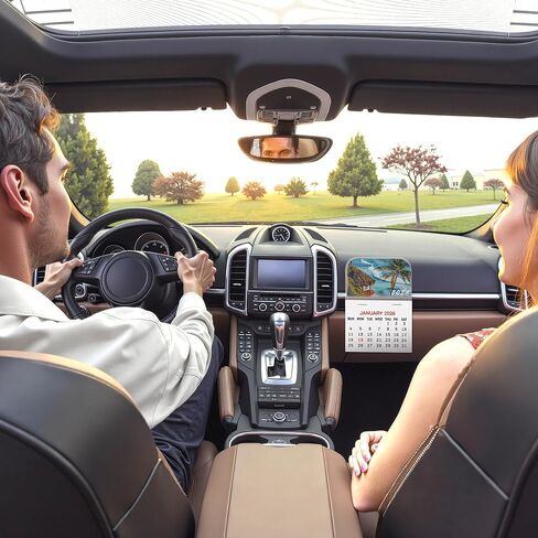 Yopyame 20PCS 2026 Mini Stick-on Calendar 3.35" x 2.56" Peel and Stick Academic Year Calendar, 12 Monthly, January to December 2026, Small Wall Calendars Car Calendars for Friends Office Refrigerator in Kuwait