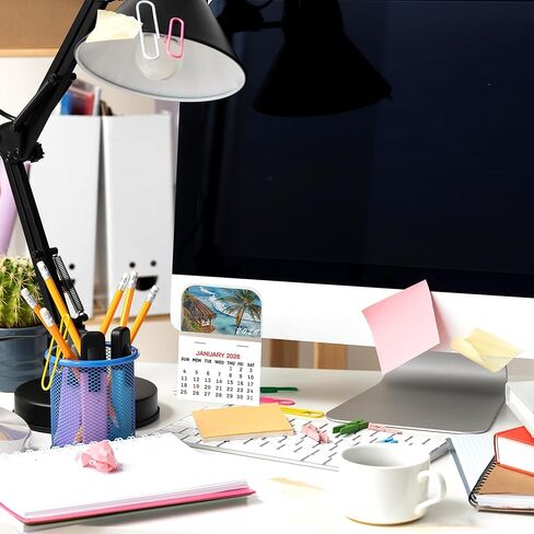 Yopyame 20PCS 2026 Mini Stick-on Calendar 3.35" x 2.56" Peel and Stick Academic Year Calendar, 12 Monthly, January to December 2026, Small Wall Calendars Car Calendars for Friends Office Refrigerator in Kuwait