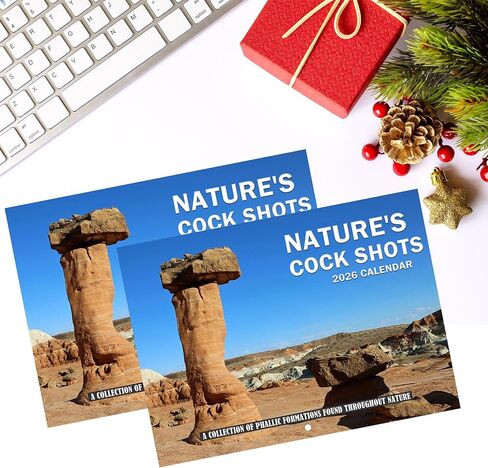 الطبيعة طلقات الديك التقويم 2026، تقويم الحائط المناظر الطبيعية الإبداعية، التقويم الشهري جدار الفن الأسرة، القذرة فرحان هفوة سانتا الهدايا للبالغين in Kuwait