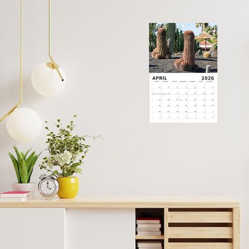 الطبيعة طلقات الديك التقويم 2026، تقويم الحائط المناظر الطبيعية الإبداعية، التقويم الشهري جدار الفن الأسرة، القذرة فرحان هفوة سانتا الهدايا للبالغين in Kuwait