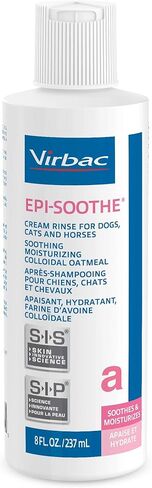 Virbac Epi-Soothe Cream Rinse Pet Conditioner For Dogs, Cats & Horses (8 oz) - For Dry or Sensitive Skin in Kuwait