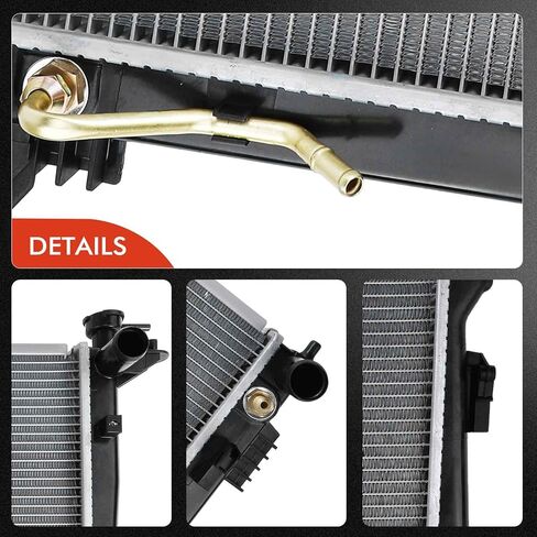 A-Premium Aluminum Radiator & AC Condenser Cooling Kit Compatible with Kia Sportage 2011-2016 & Hyundai Tucson 2010-2015, Automatic Transmission, 2-PC Set in Saudi Arabia