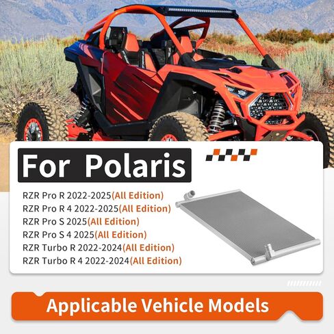 Radiator Assembly For Polaris RZR Pro R S 4 Turbo R 4 2022-2025 1241322 in Saudi Arabia