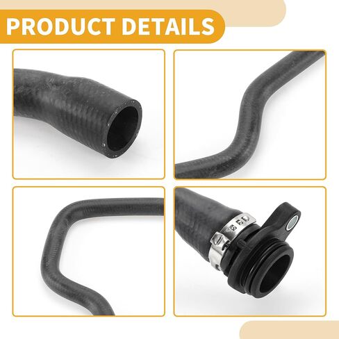 Radiator Hose No.11537592095 Engine Coolant Water Hose Pipe for BMW X3 3.0L 2011-2012 Rubber Black Good Sealing in Saudi Arabia