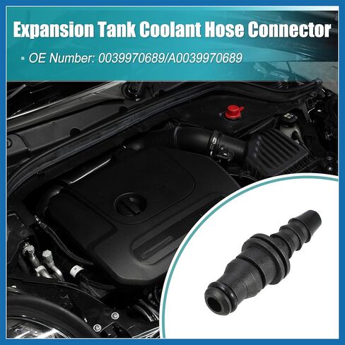 Expansion Tank Coolant Hose Connector for Mercedes-Benz C230 2002-2005 for Mercedes-Benz S600 2007-2013 No.0039970689/A0039970689 Item Replacement in Saudi Arabia