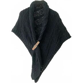 Fuxiqar Drape Shawl Wrap with Buckle Closure, Winter Knit Wrap for Everyday Wear, Dining, Travel & Casual Outfits in Saudi Arabia