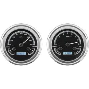 Dakota Digital 47 48 49 50 51 52 53 Chevy GMC Truck Analog Dash Gauge Black Alloy White VHX-47C-PU-K-W in Kuwait