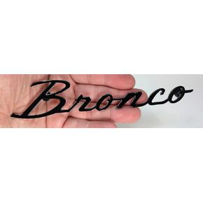 Ford Bronco Script Heavy Duty Metal Magnet - Black - 7" X 2" - NOT for Installation ON Moving Vehicle. in Kuwait