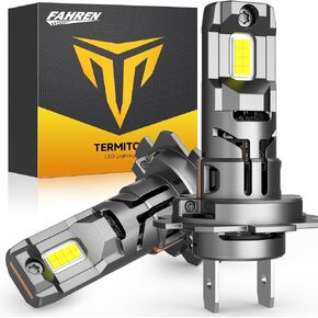 مصابيح 𝐁𝐫𝐢𝐠𝐡𝐭𝐞𝐬𝐭-𝐆𝐞𝐧 H7/H7LL، 𝟕𝟎𝟎𝟎𝟎𝐋𝐌 𝟏𝟑𝟎𝟎% أكثر سطوعًا، توصيل وتشغيل ضوء H7 حقًا لمبات، 6500 كلفن أبيض بارد، جاهزة للحافلة، لا يتطلب محول إضافي، عبوة من 2 in Kuwait