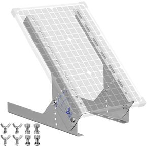 حامل تثبيت اللوحة الشمسية Voltset: دعامة زاوية قابلة للتعديل من الفولاذ الخالد مقاس 13.8 بوصة - قضبان تثبيت على الرف مع الأجهزة، متوافقة مع التركيب ضمن لوحة شمسية 200 وات للجدار والسقف والمركبات الترفيهية والقارب in Kuwait