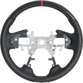 Hydro-Dip Carbon Fiber Steering Wheel for Honda Accord 9TH GEN 2013-2017 Elysion 2014-2021 Odyssey‌ 2014-2021 Round-shaped bottom Nappa Perforated Leather Grip with Anti Slip Groove in Kuwait