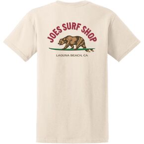 JOES SURF SHOP Men's Surfing Bear Logo Heavyweight Cotton Tee in Kuwait