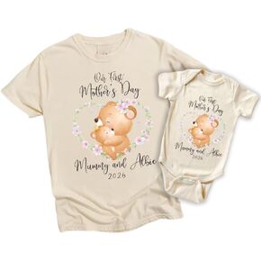 قمصاننا المطابقة لعيد الأم الأولى، ملابس متطابقة للأم والطفل لعيد الأم 2026 in Kuwait