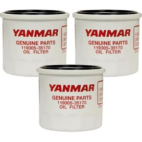 Yanmar 119305-35170 Oil Filter Assy, D68XL65 (Pack of 3) in Kuwait