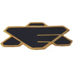 Babylon 5 Earth Alliance Unisex Black Metal Pin with White Stone in Kuwait