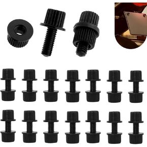 16PCS Motorcycle License Plate Cover Screws, Nylon License Plates Bolts & Nuts & Screws Fasteners, Universal for Motorcycle Cars Trucks Bike Plate Fastening Plates, Frames and Covers (Black) in Kuwait