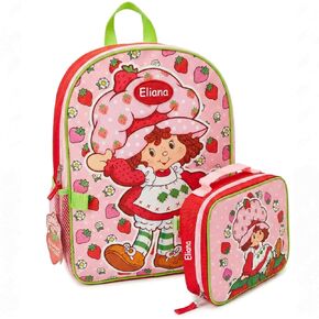 DIBSIES Personalized Backpack and Lunch Box Combo created using Strawberry Shortcake Backpack and Lunch Box in Kuwait
