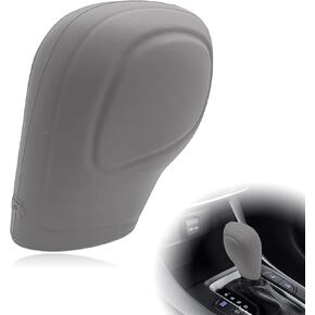 Automotive Universal Silicone Car Gear Shift Knob Cover, Anti-Slip Protector Comfortable Handle Cover, for Automatic Shift Interior Accessories Fit Most Cars (Black/Apricot/Grey) in Kuwait