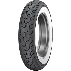 Dunlop D402 Rear Motorcycle Tire MU85B-16 (77H) Wide White Wall Compatible With Harley-Davidson Road King Classic FLHRC/I 2004-2008 in Kuwait