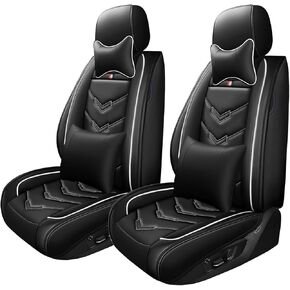 Car Seat Cover 7 Seats for Chrysler Pacifica 2004-2025, Waterproof Durable Compatible Airbag, Premium Leather Seat Protector(7 Seats Luxury,Black Blue) in Kuwait