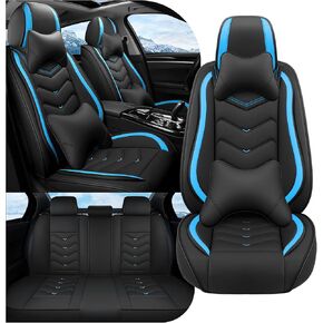 Car Seat Covers Fit for Toyota fj Cruiser 2000-2026, Stylish Sport Seat Covers, Waterproof Wear-Resistant Premium Nappa Leather Car Seat Cover.(2 Pcs Front/Black Red) in Kuwait