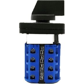 1pcs LW28-20A Universal Switch, 3Position 4/8/12/16/20Terminals Rotary Cam Changeover Switch 550V 20A 1/2/3/4/5 knots(20 Terminals) in Kuwait