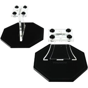 Low 2.0-Inch Universal LEGO Display Stand 2-Pack, Upgraded Clear Acrylic Risers with Frosted Anti-Slip Base and 3×4-Stud Mount for Cars, Buildings & Display Scenes (9° Angled 2-Pack) in Kuwait