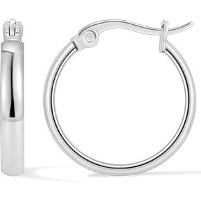 أقراط دائرية مطلية بالذهب بعرض 3 مم من سوفيسي للنساء، حلق دائرية لا تسبب الحساسية in Kuwait