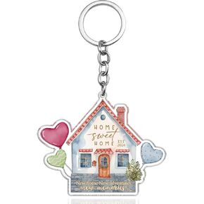 House Warming Gifts New Home Keychain 2026 New Home Gift Ideas Housewarming Gifts House Keychain Welcome Home Gift for News Homes Owners Home Sweet Housewarming Keyring First Homes Presents in Kuwait