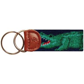 Smathers & Branson Gator Needlepoint Key Fob in Navy in Kuwait