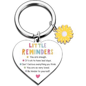 Encouragement Gifts For Women Birthday Friendship Keychain Inspirational Gifts For Friends Sisters Little Reminders Keychain Mental Health Gift For Women Motivational Positivity Sobriety Present in Kuwait
