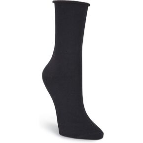 K. Bell Womens Relaxed Top Crew Socks , Black , 9-11 in Saudi Arabia