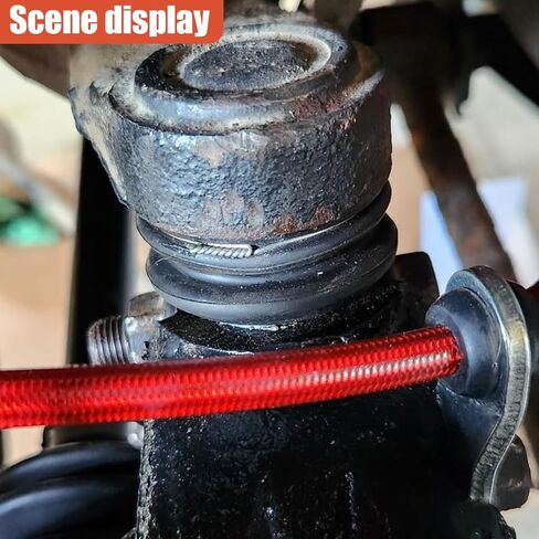 14PCS Ball Joint Boot Replacement, Rubber Tie Rod End Boot Kit, Universal Turn To Rod Dust Cover Replacement, Car Suspension Steering Accessories Fit for Most Vehicles in Kuwait