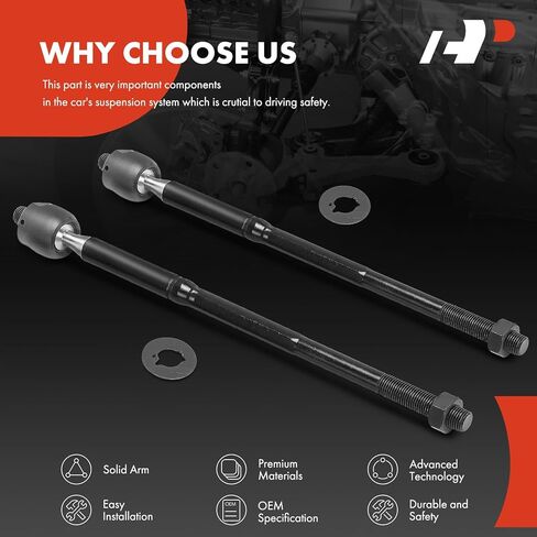 A-Premium 2 x Front Inner Tie Rod Ends, Compatible with Scion xB 2004-2006 & Toyota Echo 2003-2005 in Saudi Arabia
