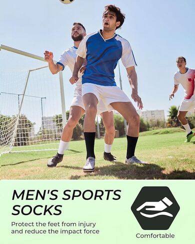 8 Pairs Grip Socks Soccer for Men Non Slip Grippy Sock White Black Grip Sock for Adult Football Basketball Sports in Saudi Arabia