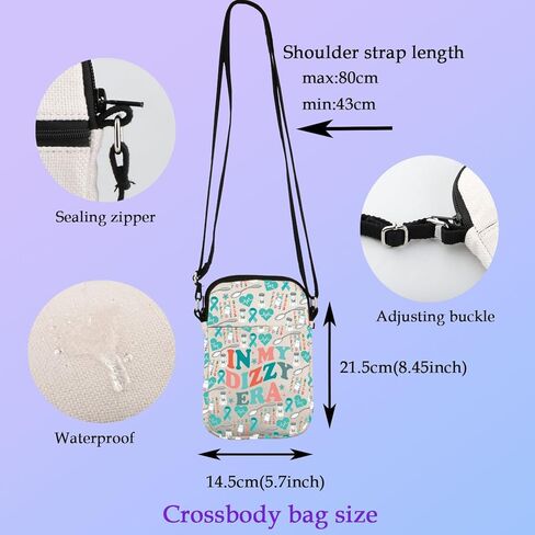 XYANFA Pots Awareness Gift Pots Syndrome Postural Orthostatic Crossbody Bag Pots Medical Bag Dysautonomia Awareness Bag in Saudi Arabia
